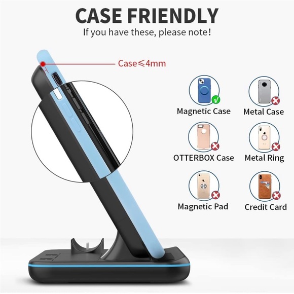 WAITIEE Wireless Charger. 3-in-1. NWOB - Picture 4 of 4